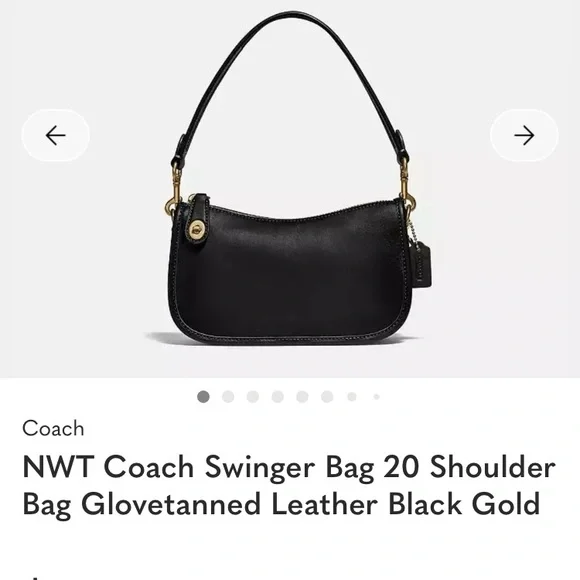 Coach Black Leather Shoulder Bag

NWT

Final price drop below retail - Picture 12 of 16